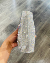 Load image into Gallery viewer, Top Handle Rhinestone Purse in Silver