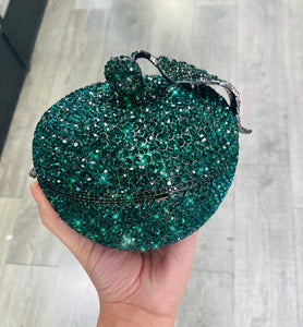 🍏Green Apple Rhinestone Clutch🍏