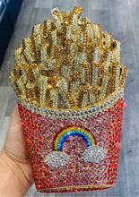 Load image into Gallery viewer, French Fry Rhinestone Purse