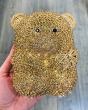 Load image into Gallery viewer, Gold Teddy Bear Clutch