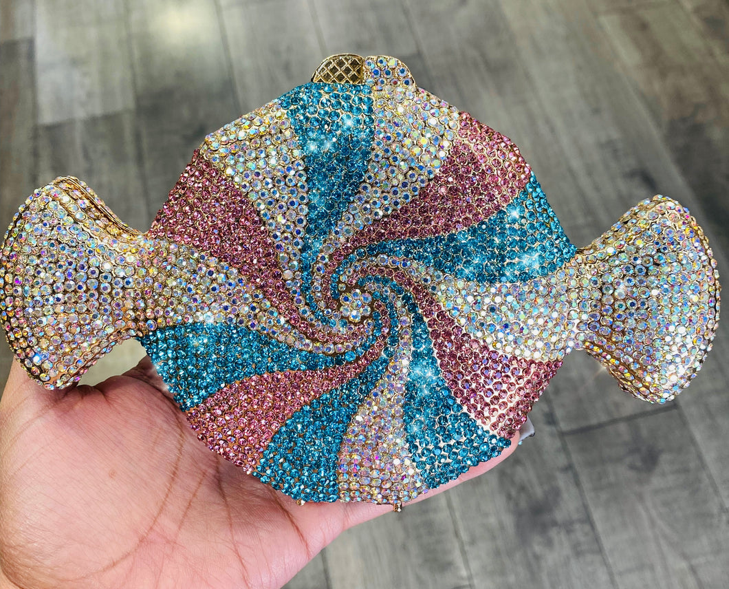 Candy Shaped Rhinestone Clutch