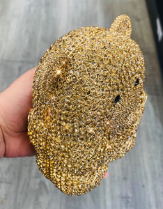 Gold Teddy Bear Clutch