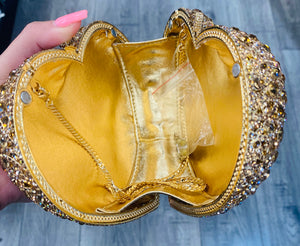 Heart Gold Clutch