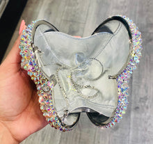 Load image into Gallery viewer, Rhinestone Heart Purse in AB Crystals