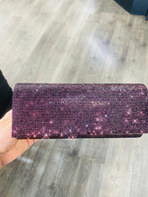 Load image into Gallery viewer, Purple Grape Rhinestone Clutch