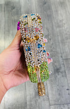 Load image into Gallery viewer, Ice Cream Popsicle Rhinestone Clutch in Light Green