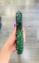 Load image into Gallery viewer, Gun Shaped Clutch in Green Rhinestones