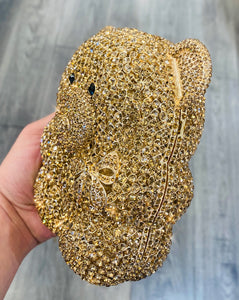 Gold Teddy Bear Clutch