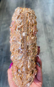 Rosegold Rhinestone Clutch