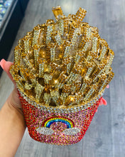 Load image into Gallery viewer, French Fry Rhinestone Purse