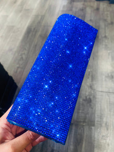 Blue Rhinestone Clutch